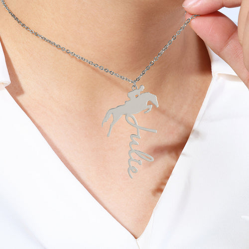 Equestrian Name Necklace