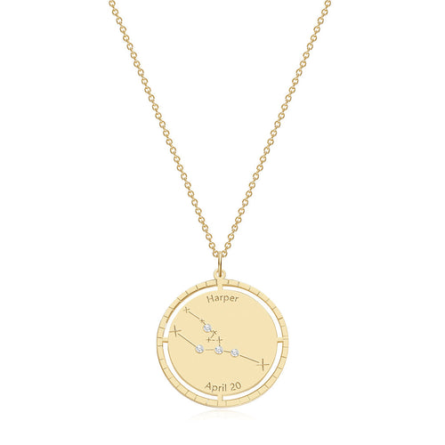 Personalized Constellation Pendant Necklace