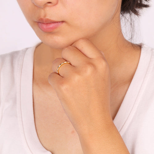 Baguette White Diamond Ring