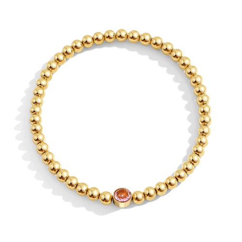 Beaded Bubble Birthstone Bracelet