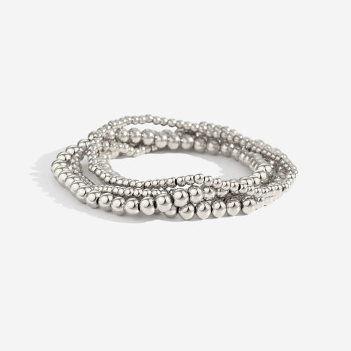 3mm & 5mm Beaded Bracelet Stacking Set