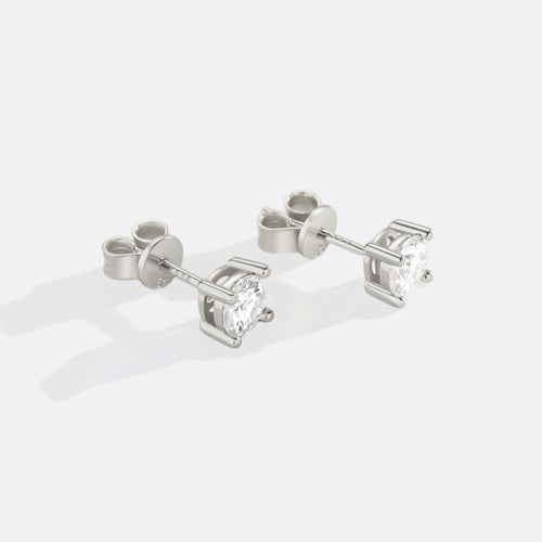 Classic Diamond Stud Earrings
