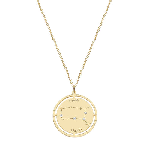 Personalized Constellation Pendant Necklace