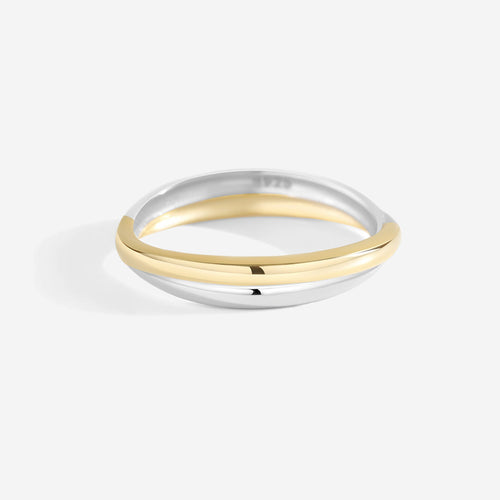 Mixed Metal Crossover Ring