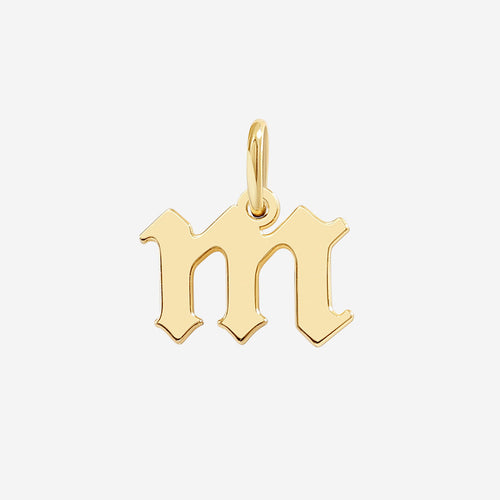 Old English Letter Charm