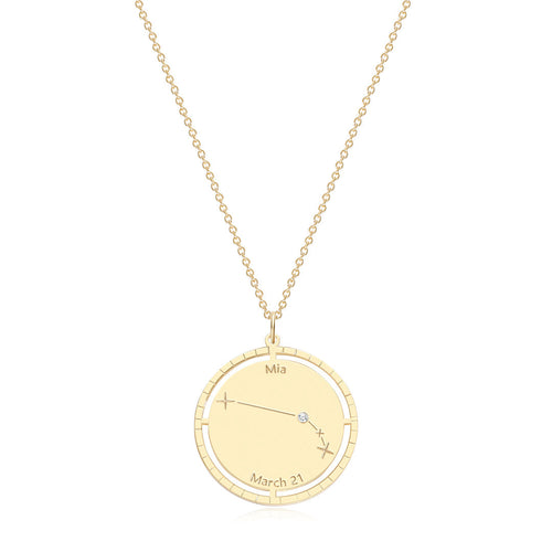 Personalized Constellation Pendant Necklace