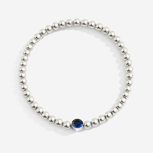 Beaded Bubble Birthstone Bracelet