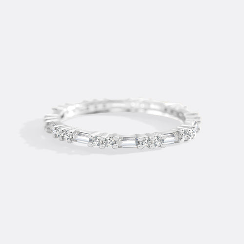 White Sapphire Stacking Ring