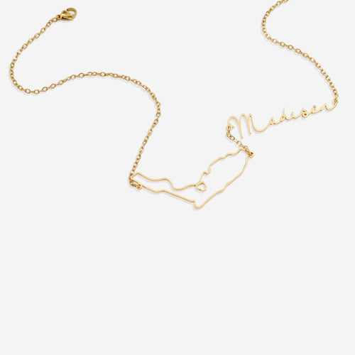 State Pride Name Necklace