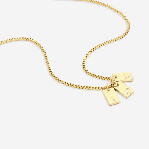 Initial Tag Necklace