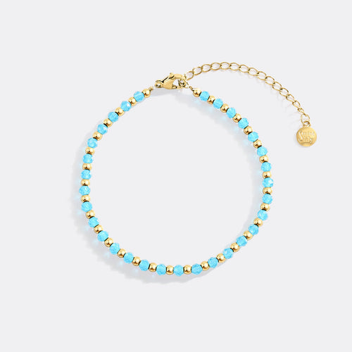 Birthstone and Bead Bracelet