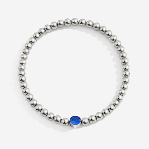 Beaded Bubble Birthstone Bracelet