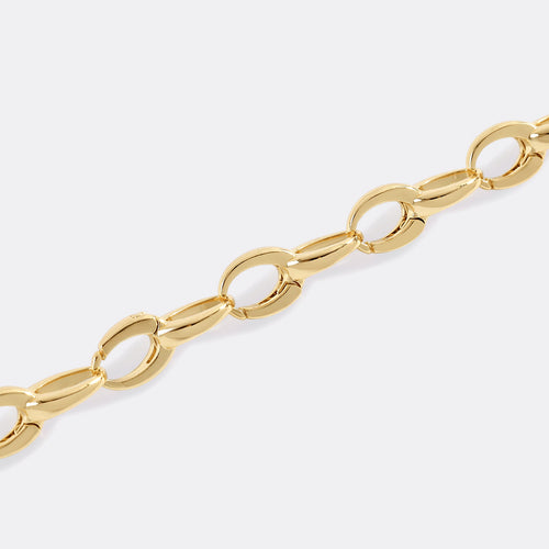 Bold Cable Link Charm Bracelet