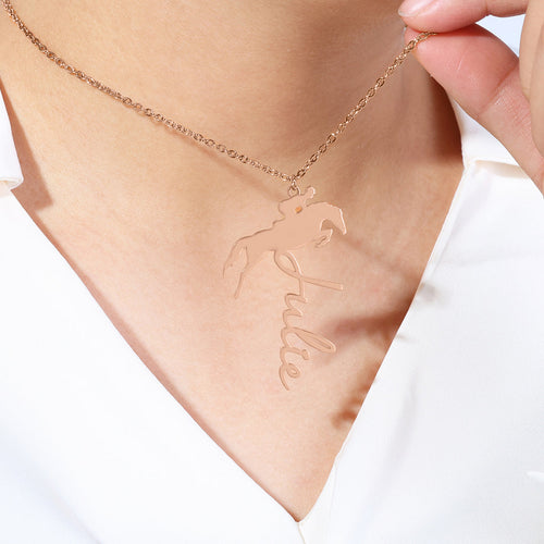 Equestrian Name Necklace