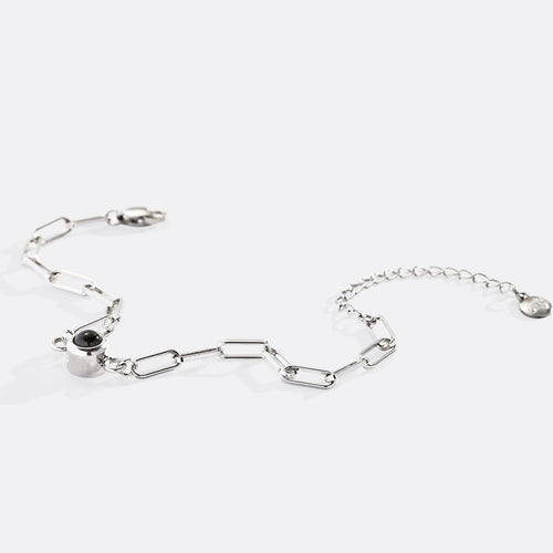 Photo Bracelet with Paperclip Chain