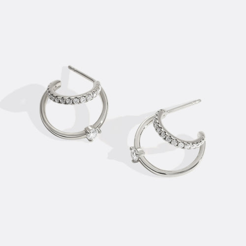 The Nova Double Hoop Earrings