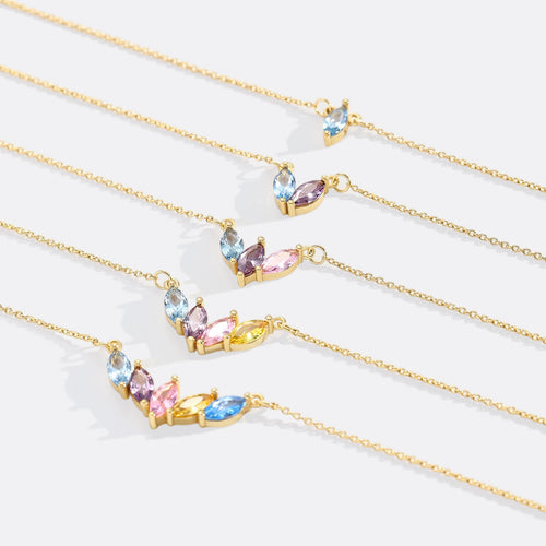 Elegant Family Birthstone Necklace