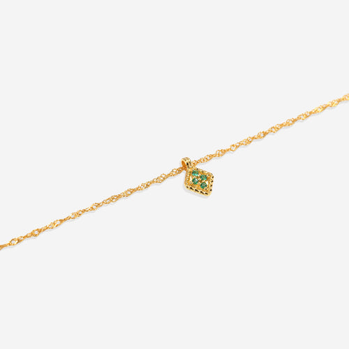 Dainty Birthstone Kite Necklace