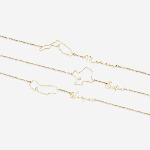 State Pride Name Necklace