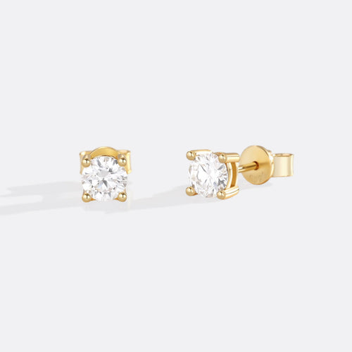 Classic Diamond Stud Earrings