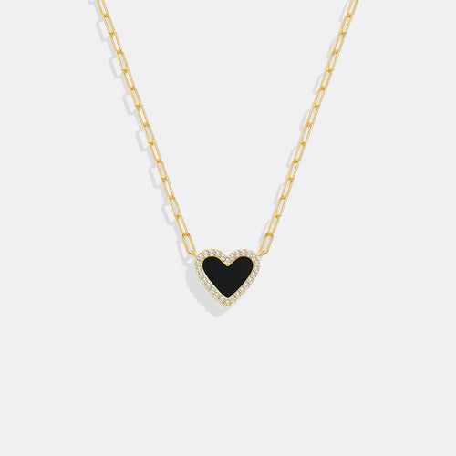 Dainty Heart Paperclip Necklace