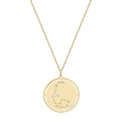 Personalized Constellation Pendant Necklace