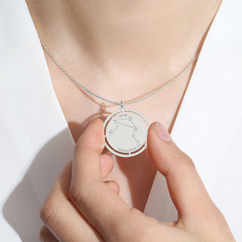Personalized Constellation Pendant Necklace
