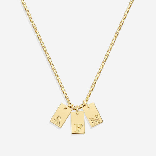 Initial Tag Necklace