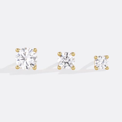 Classic Diamond Stud Earrings