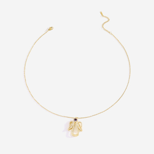 Personalized Angel Photo Charm Necklace