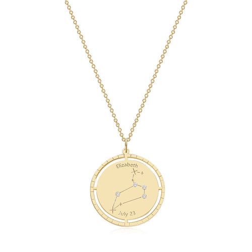 Personalized Constellation Pendant Necklace