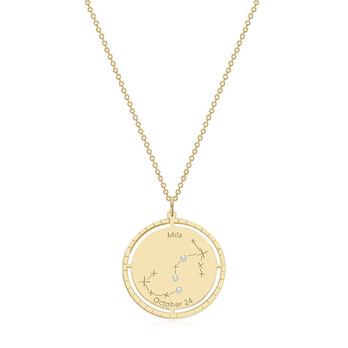 Personalized Constellation Pendant Necklace