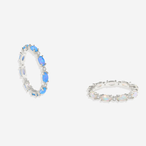 Eternity Fire Opal Ring