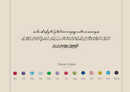 Venice Initial Birthstone Ring