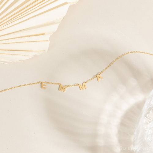 Effortless Sophistication: Alice Letter Name Necklace