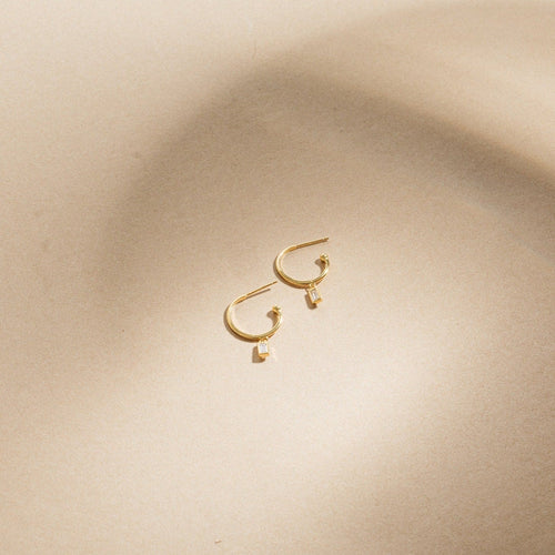 Elevate Your Look with Elegance: Elle Baguette Hoops