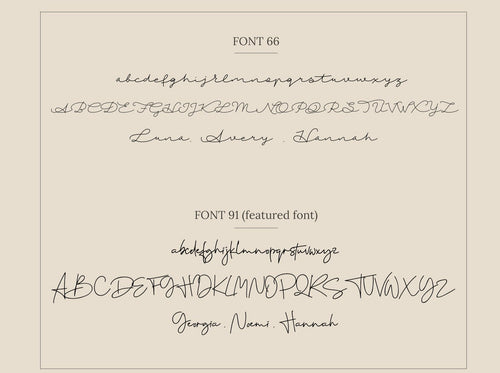 Summer Name Necklace in Box Chain