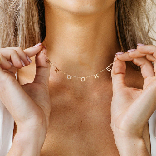 Effortless Sophistication: Alice Letter Name Necklace