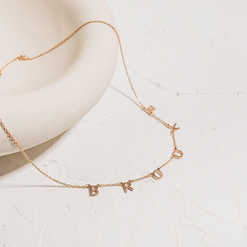 Effortless Sophistication: Alice Letter Name Necklace