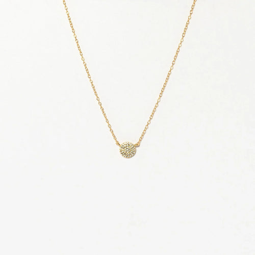 Pave Round Necklace