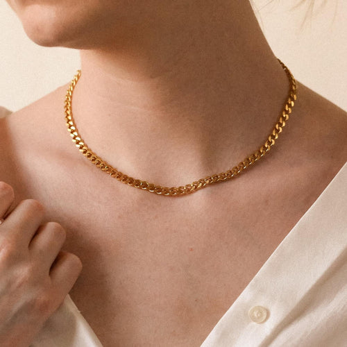 Make a Bold Statement with the Blake Thick Curb Necklace
