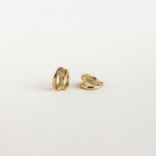 Dynamic Elegance: Amelia Duo Huggies