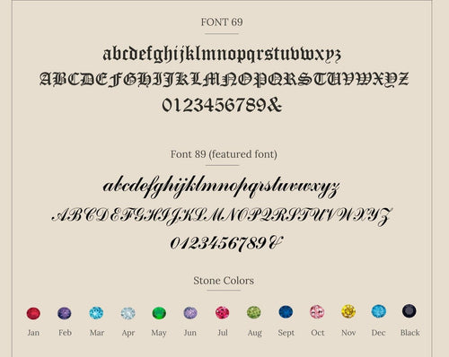 Initial Birthstone Necklace