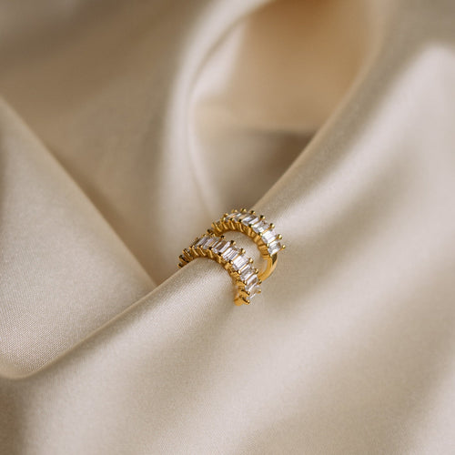 Baguette Diamond Ear Cuffs