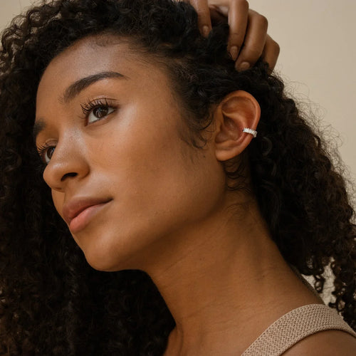 Baguette Diamond Ear Cuffs