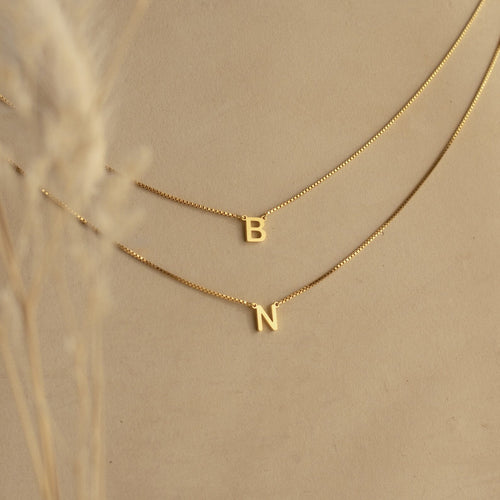 Alice Double Letter Necklace