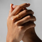 The Pave Open Circle Ring