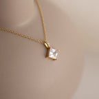 Princess Cut CZ Diamond Pendant