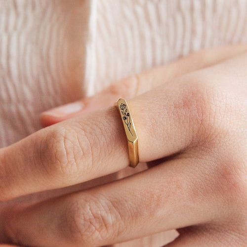 Eternal Remembrance: The Personalized Bar Ring