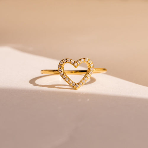 Eternal Love: Aphrodite Pave Heart Ring